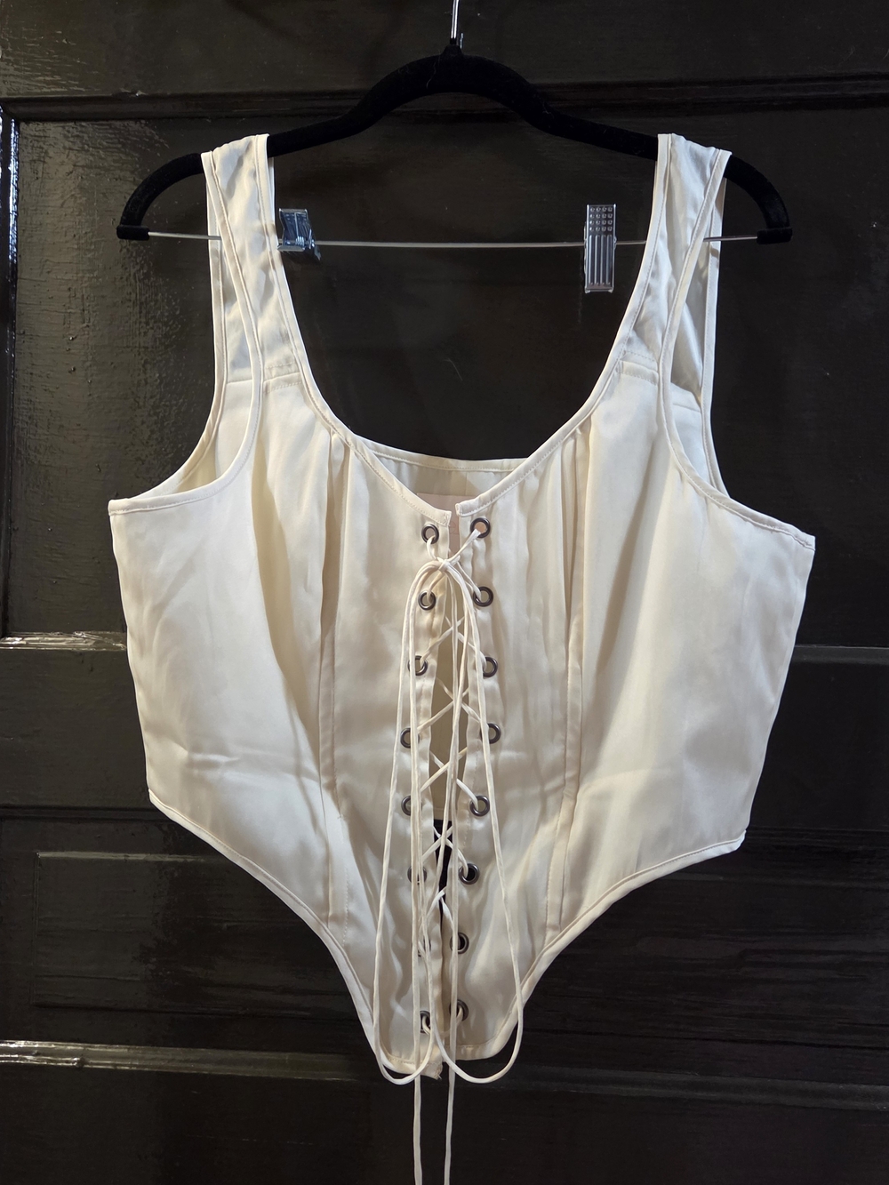 Selkie Vanilla Silk Duchess Corset Sample